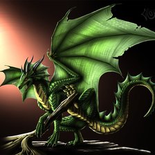 Схема вышивки «дракон»