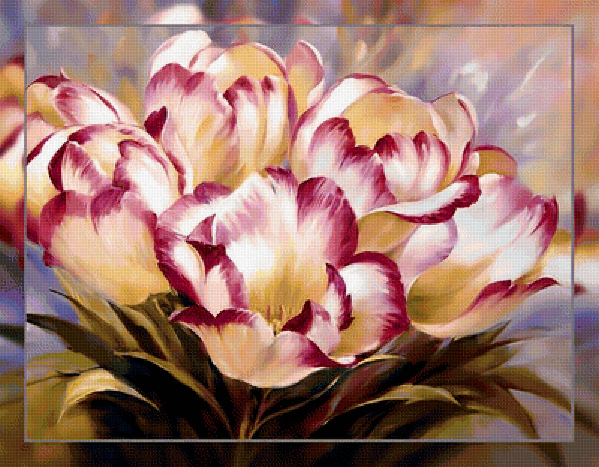 Тюльпанчики. - тюльпаны., цветы, букет - предпросмотр