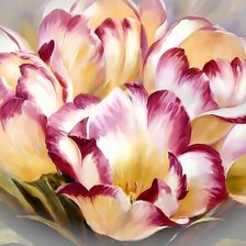 Схема вышивки «Тюльпанчики2.»