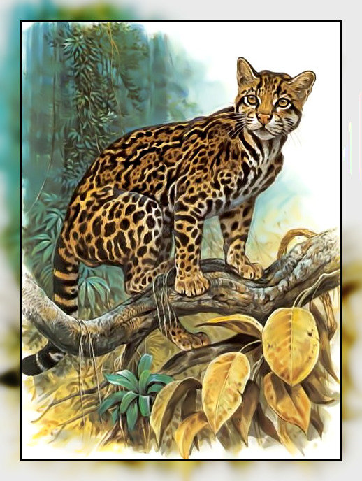 Серия " Кошачьи" Роберт Даллет. - хищник, большая, животные., кошка - оригинал