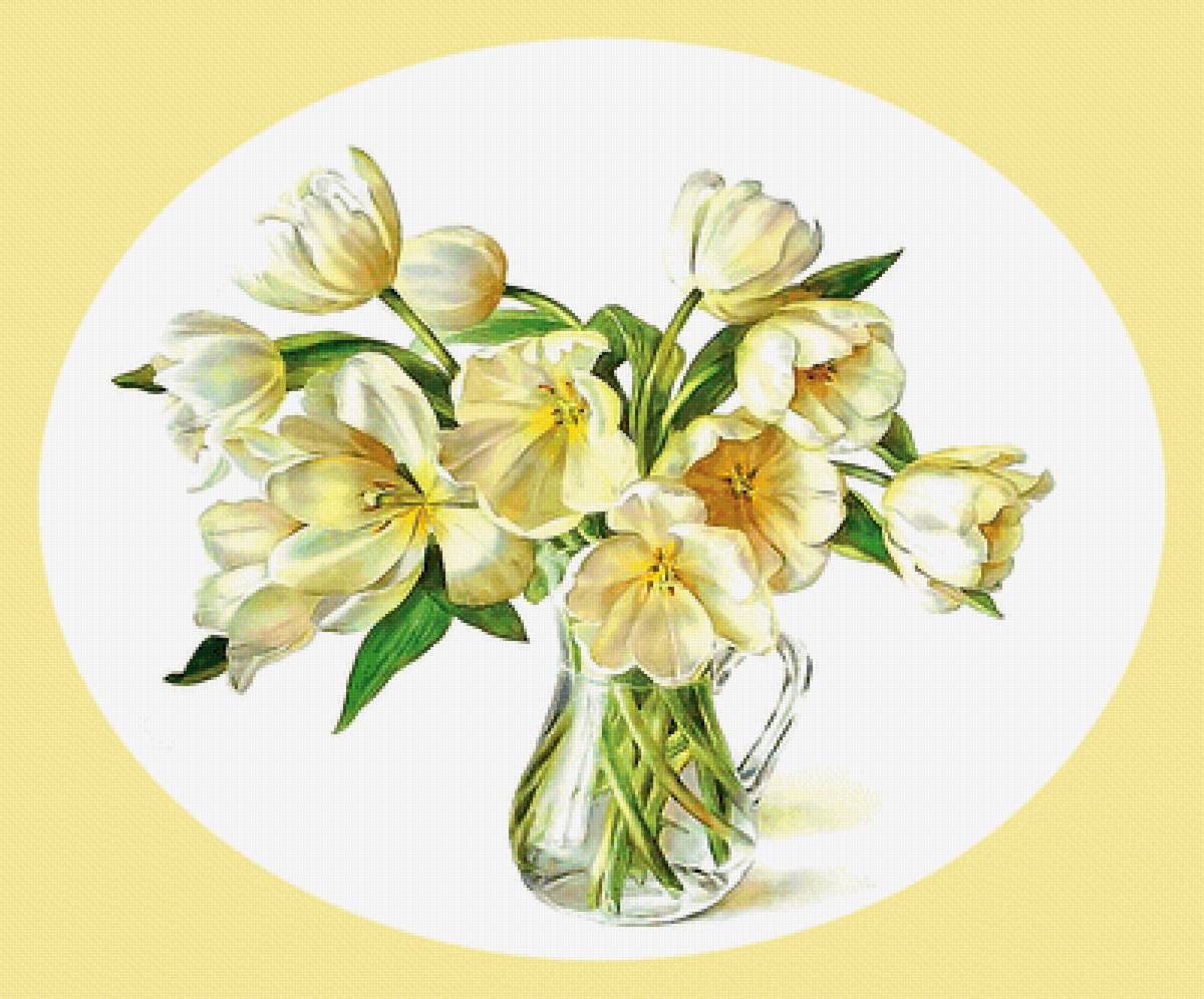 Серия "Букет". Тюльпаны - тюльпаны, флора, цветы - предпросмотр