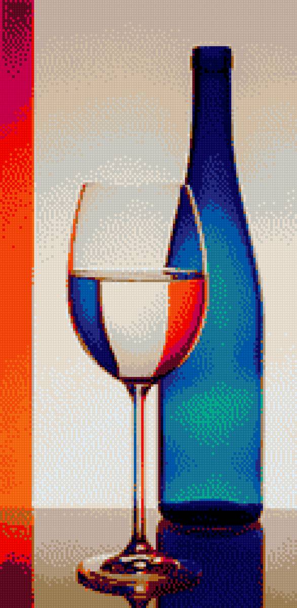 Натюрморт - натюрморт, фужер, кухня, посуда, графин, стекло - предпросмотр