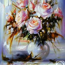 Схема вышивки «розы»