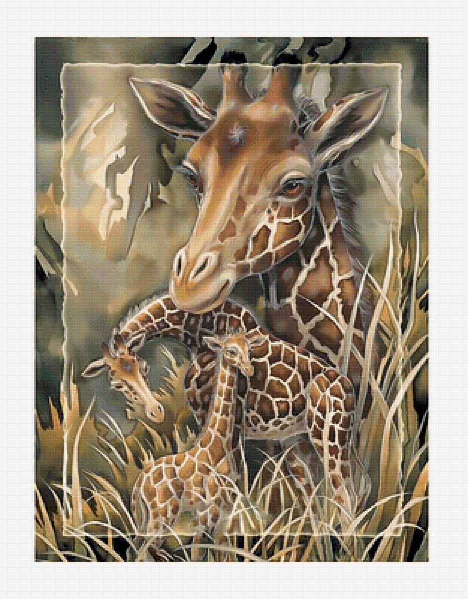 Жирафы. - животные, жирафы. - предпросмотр