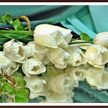 Схема вышивки «тюльпаны»