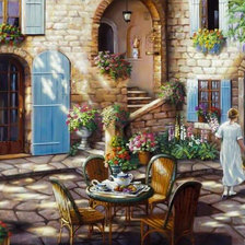 Tea Time at The Courtyard.