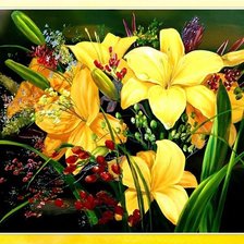 Схема вышивки «букет»