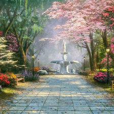 Схема вышивки «Gardens.»