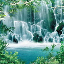 Схема вышивки «водопад»