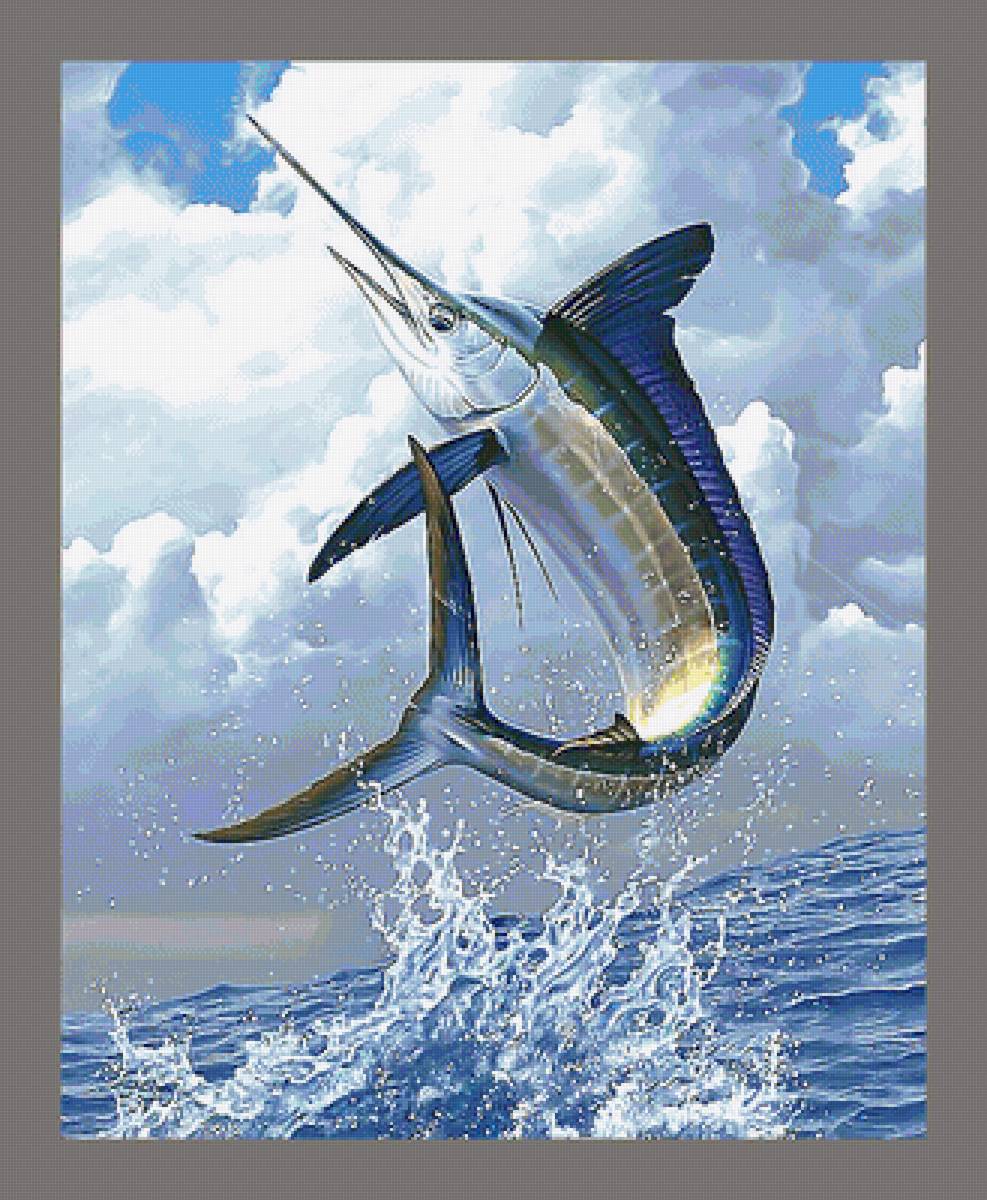 Серия "Водный мир" - рыба-меч, водный мир - предпросмотр