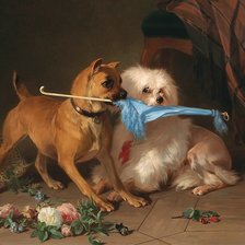 Оригинал схемы вышивки «Двое c зонтом» (№1954450)