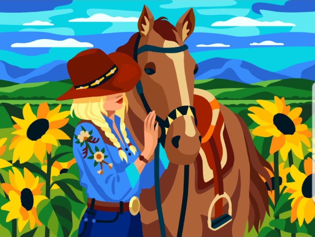 Любовь - лошадь, любовь, кавбой, девушка, конь - оригинал