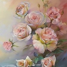 Схема вышивки «розы»