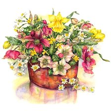 Схема вышивки «акварель»