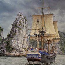 Схема вышивки «Бригантина»