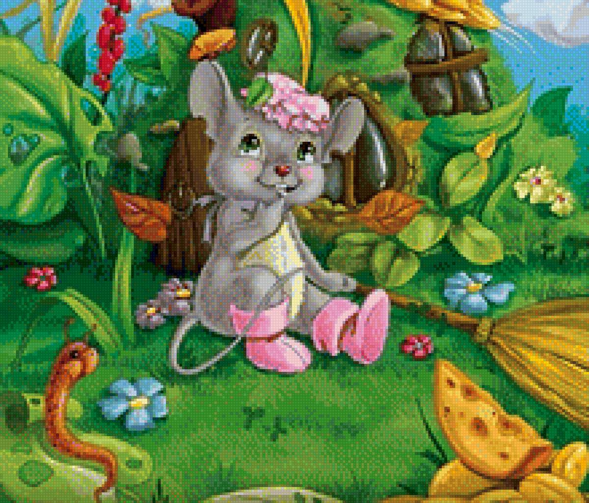 Мышка - сыр, мышка, грызун - предпросмотр