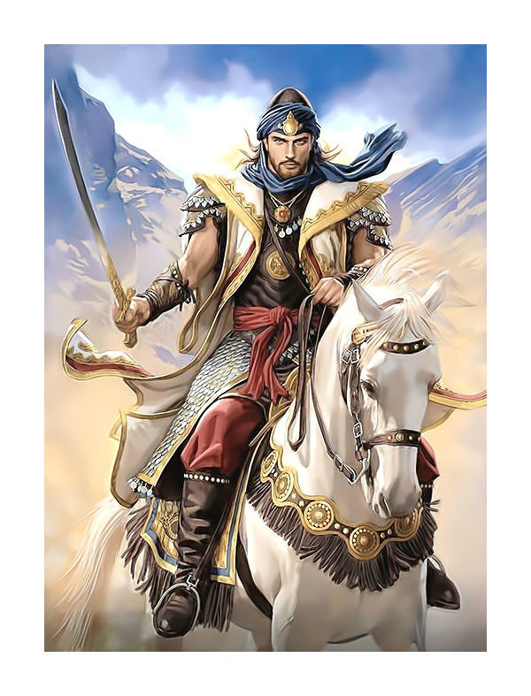 Арабские сказки. - наездник, лошадь, фентези., араб, конь - оригинал