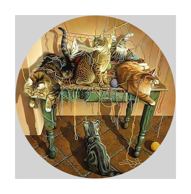 Коты и пряжа. - коты, нитки, пряжа. - оригинал