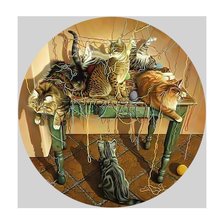 Оригинал схемы вышивки «Коты и пряжа.» (№1956246)