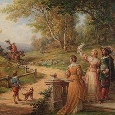 Схема вышивки «Встреча»