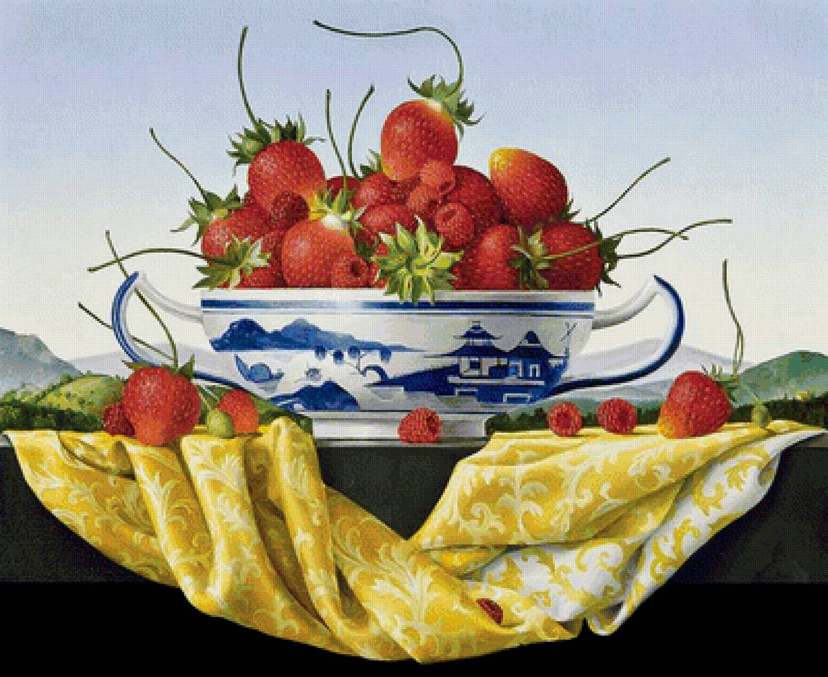 Натюрморт - клубника, ягоды - предпросмотр