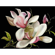 Схема вышивки «Магнолия.»