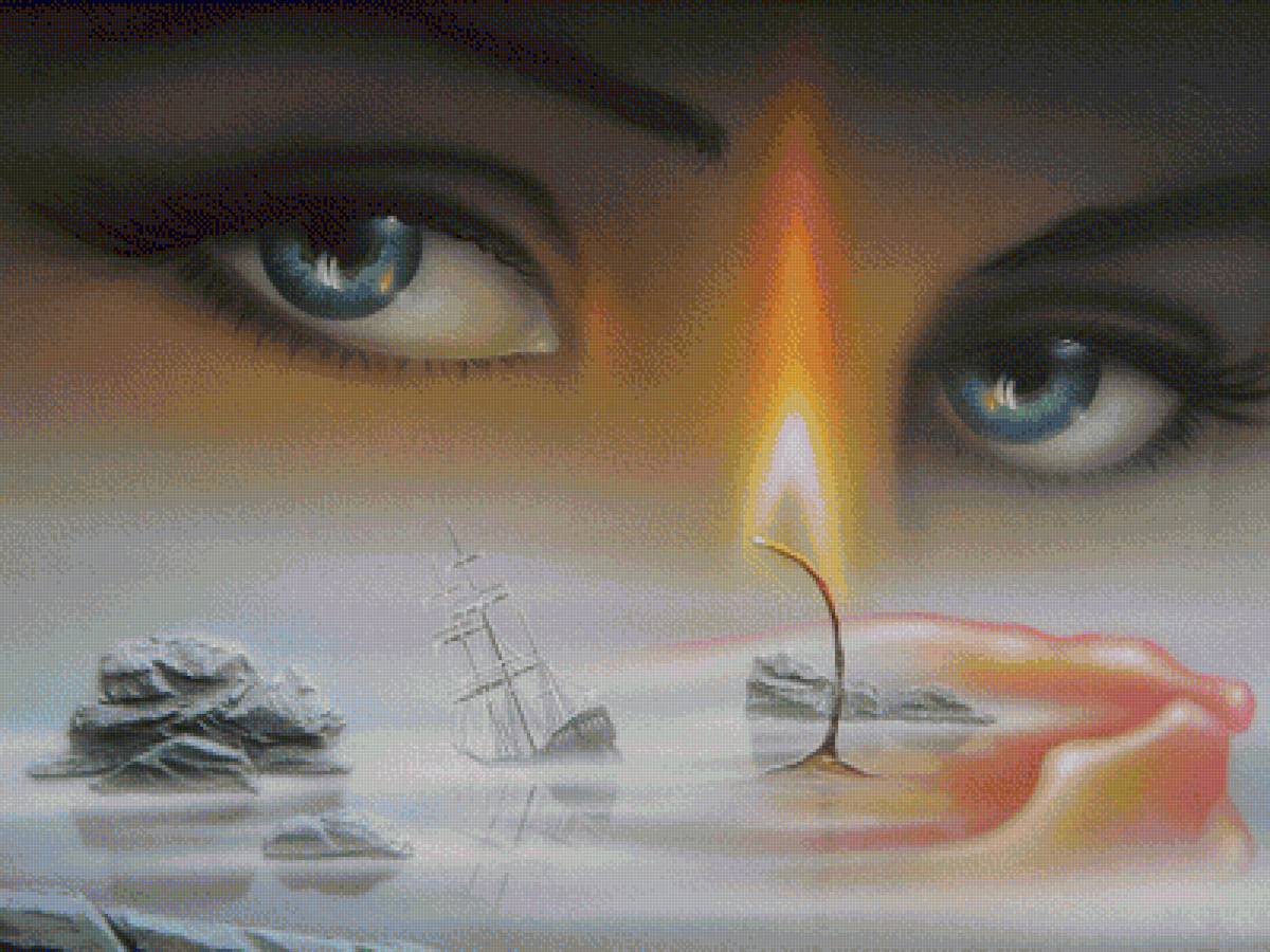 мираж - свеча, взгляд, мираж, корабль - предпросмотр