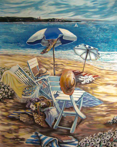 A Day With Friends. - susan rios paintings.seascenes. - оригинал