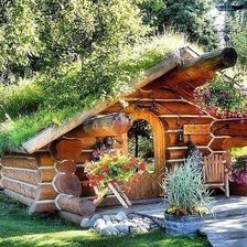 Схема вышивки «Домик»