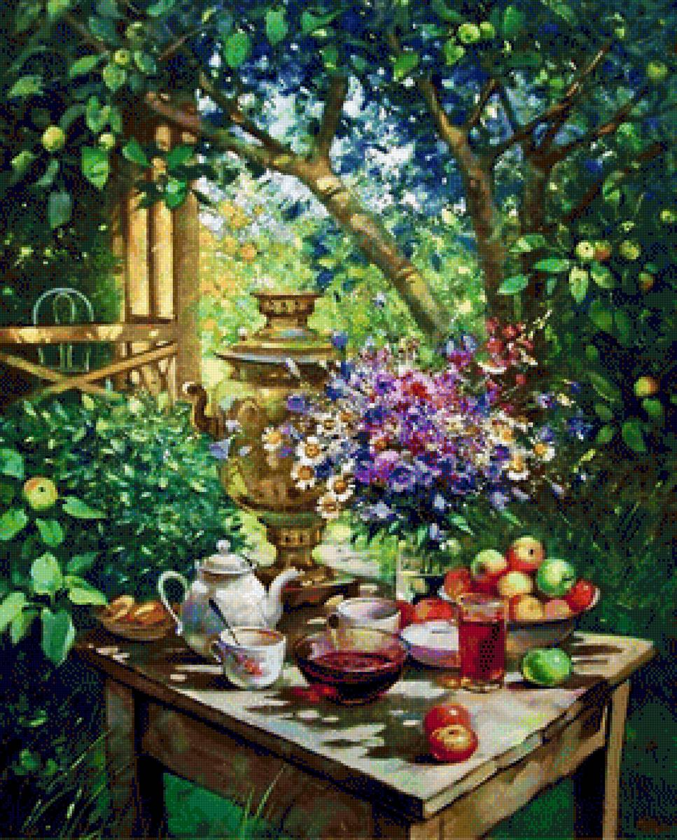 лето на даче - чай, лето - предпросмотр