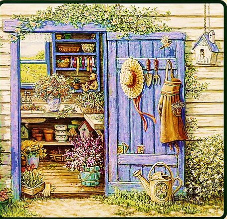 лето на даче - лето, дача, цветы - оригинал