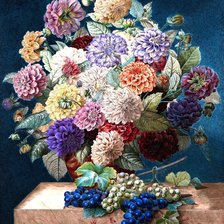 Схема вышивки «акварель»