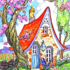 Схема вышивки «акварель»