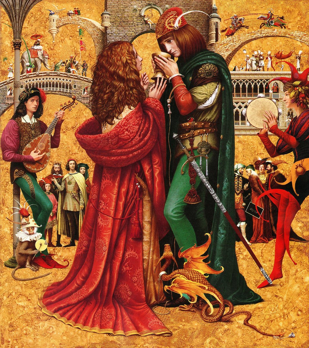 №1957695 - средневековье, пара, юноша, девушка, бал, люди - оригинал