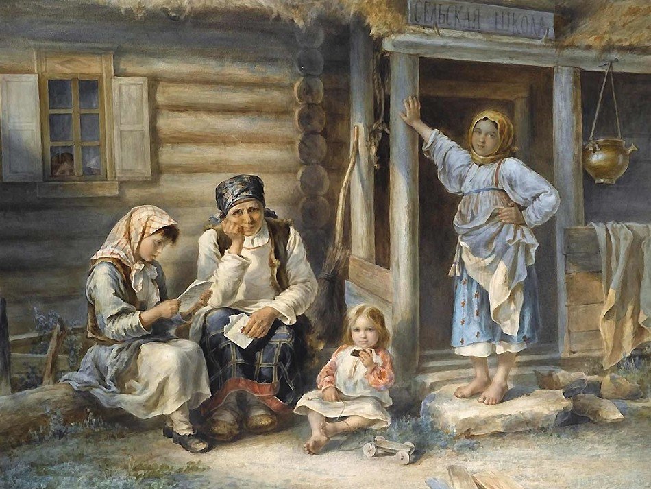 Сельская школа - оригинал