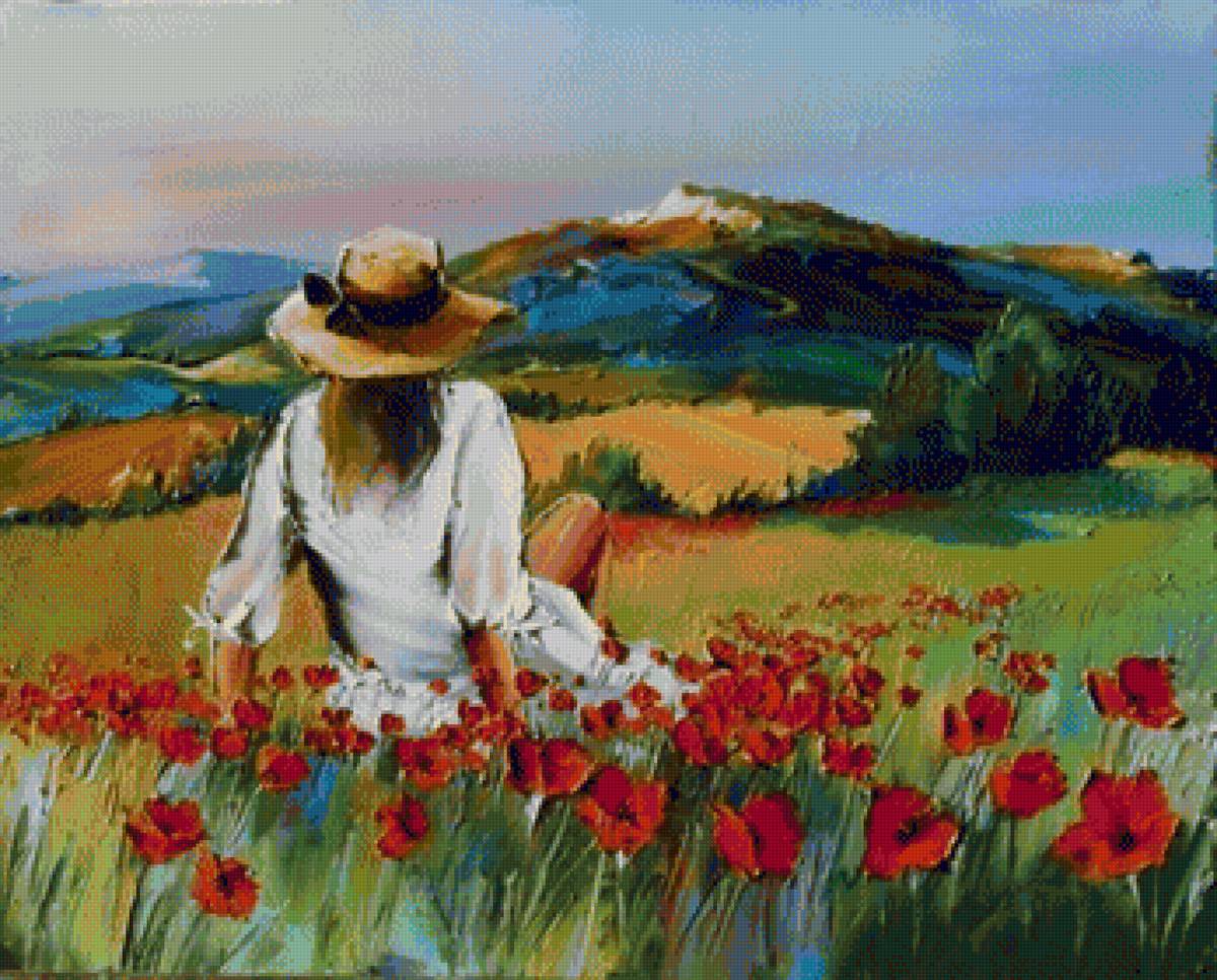 Campo papaveri - donna - предпросмотр