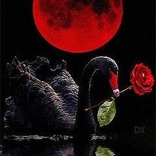 Схема вышивки «Лебедь»