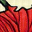Предпросмотр схемы вышивки «Красные лилии.» (№1958267)