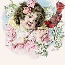 Схема вышивки «девочка Маечка»