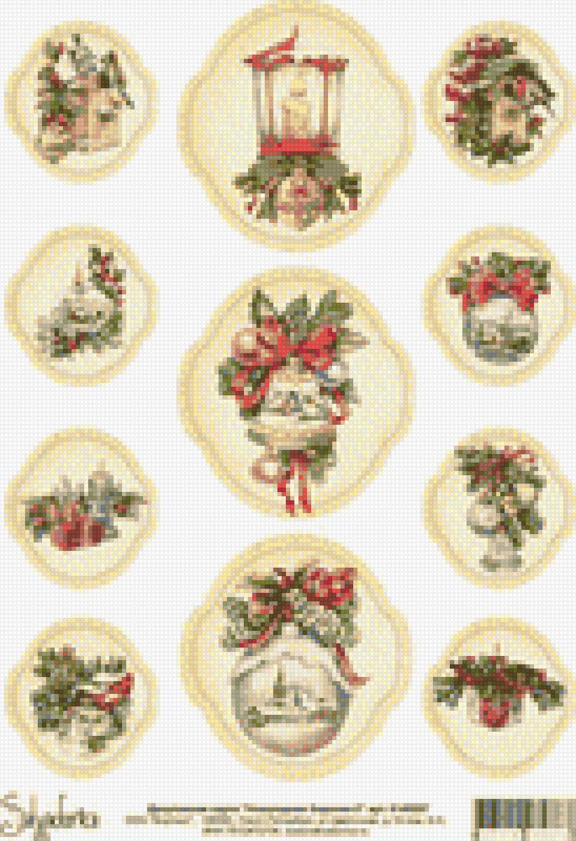мини вышивка рождество - рождество - предпросмотр