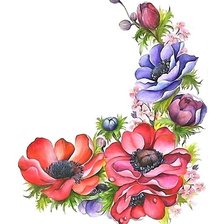 Схема вышивки «цветы»