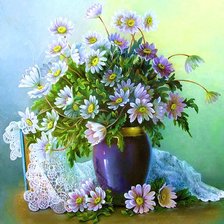 Схема вышивки «цветы»