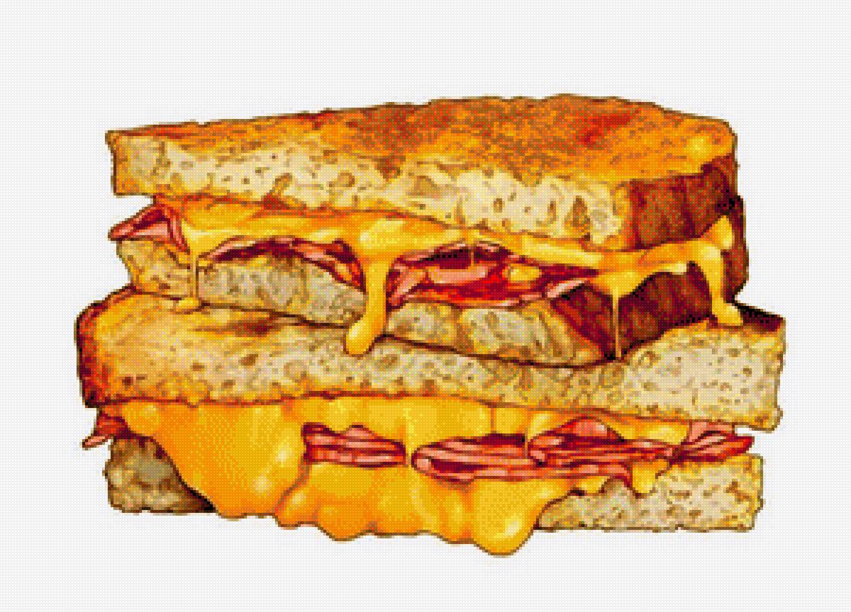 СЕНДВИЧ С СЫРОМ - фаст-фуд - предпросмотр