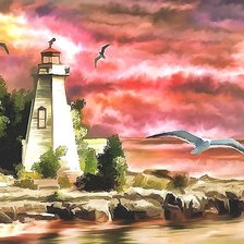 Схема вышивки «акварель»