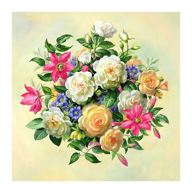 Цветы. - цветы, букет. - оригинал