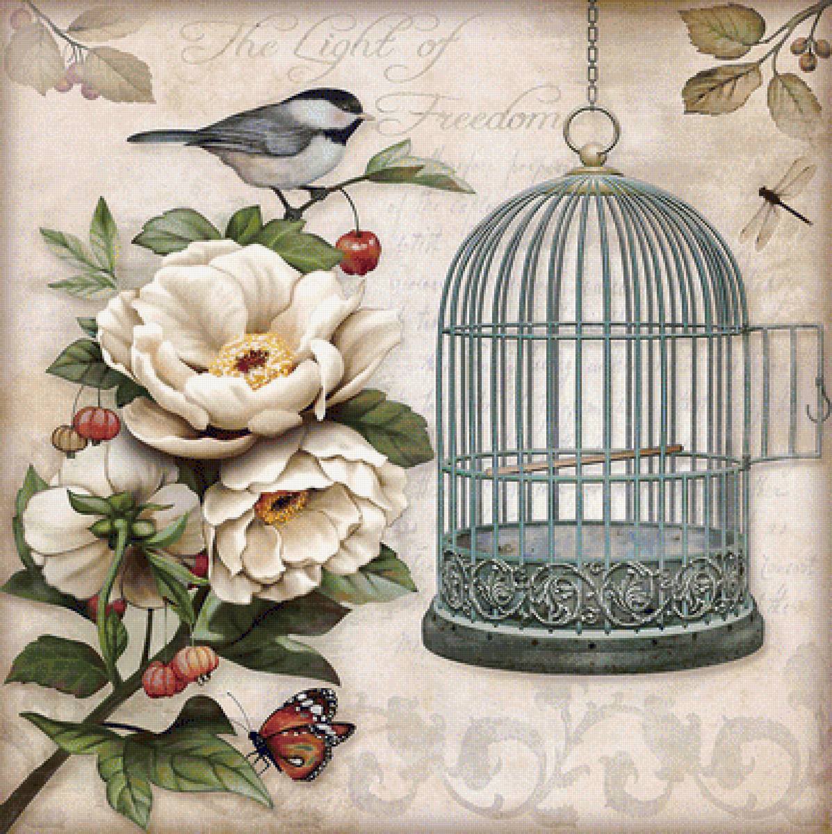 klietka,kvety - предпросмотр