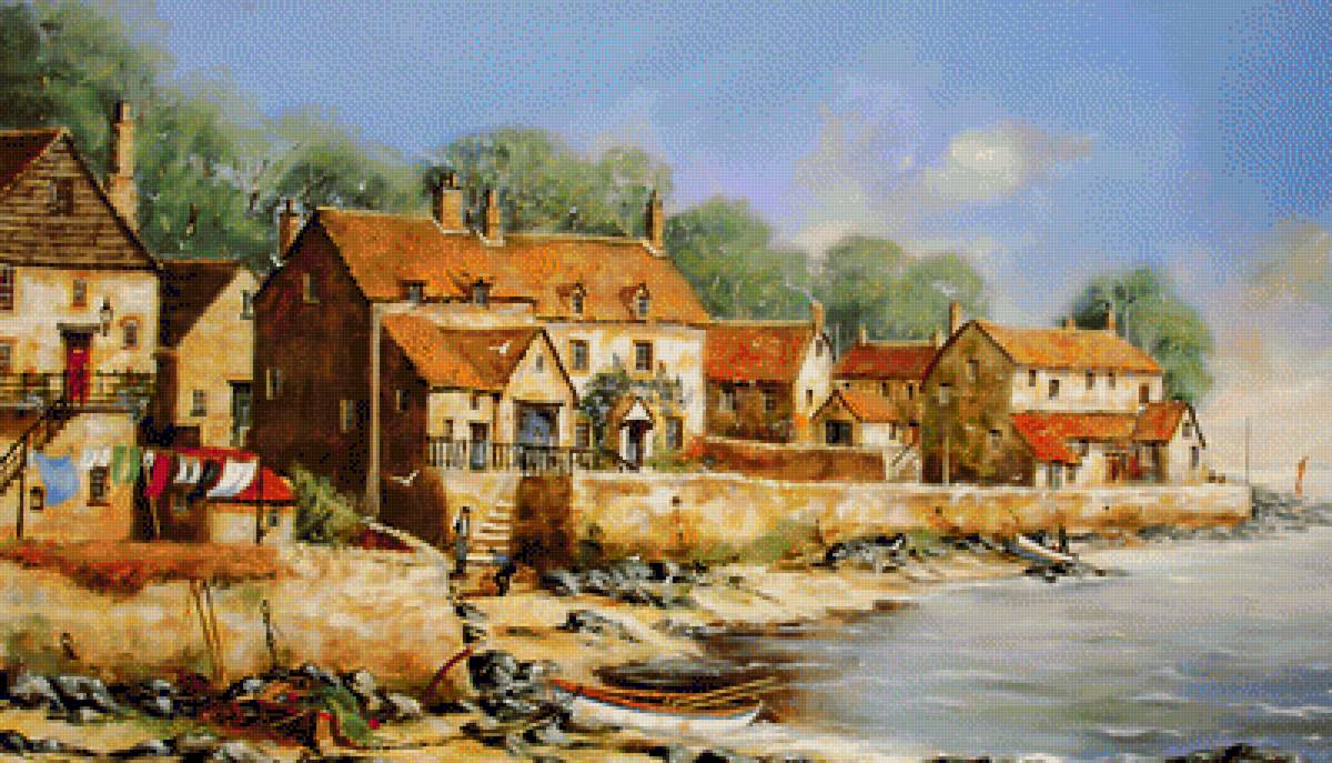 A Coastal Heaven. - gordon lees paintings. seascape.people. - предпросмотр