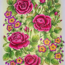 Схема вышивки «kvety»