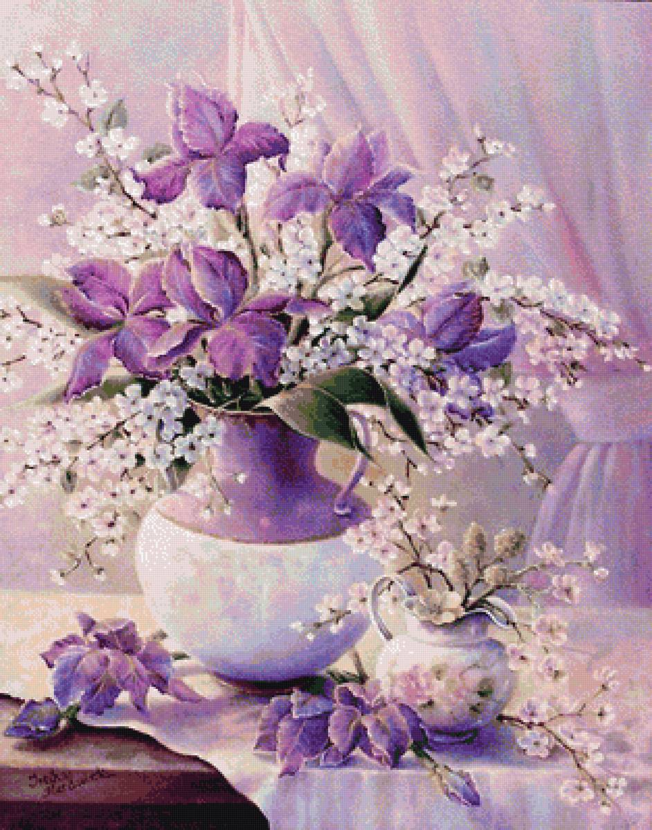 Цветы - цветы ваза букет натюрморт - предпросмотр