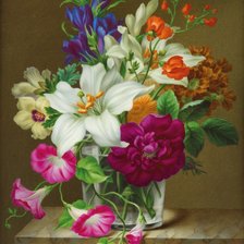 Оригинал схемы вышивки «kvety,váza» (№1961711)